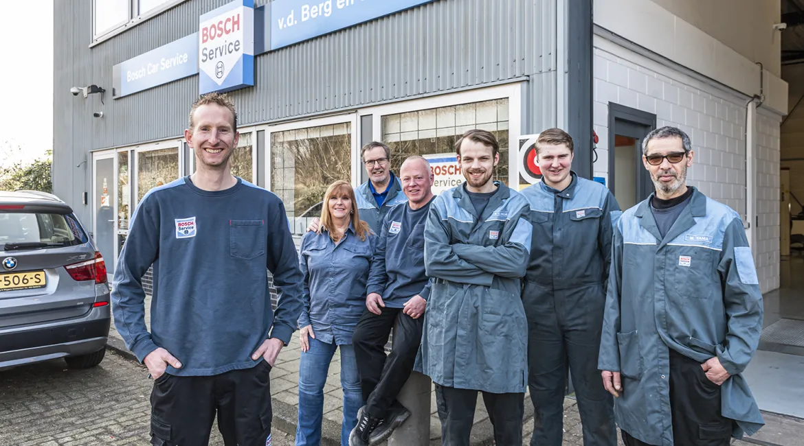 Team van Bosch Car Service Berg en Wiggers in Amsterdam