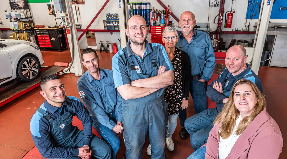 Het team van Bosch Car Service in Geleen