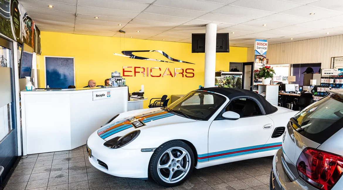 Showroom van Bosch Car Service Ericars Meerssen