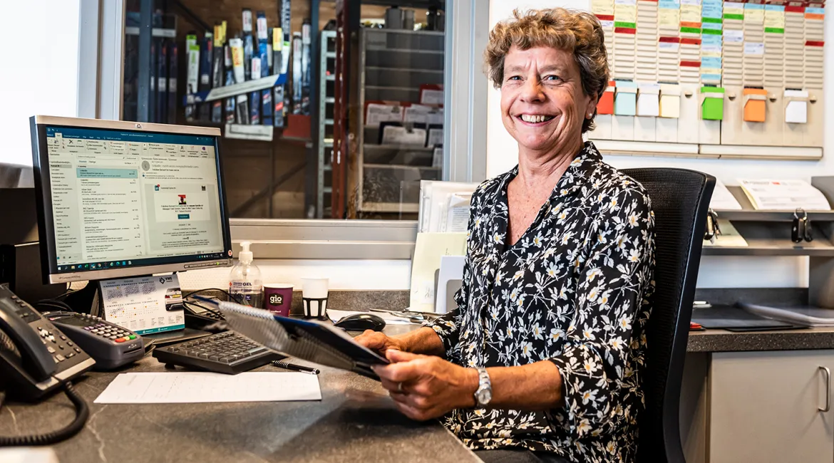 de receptie van Bosch Car Service Oprins in Breda