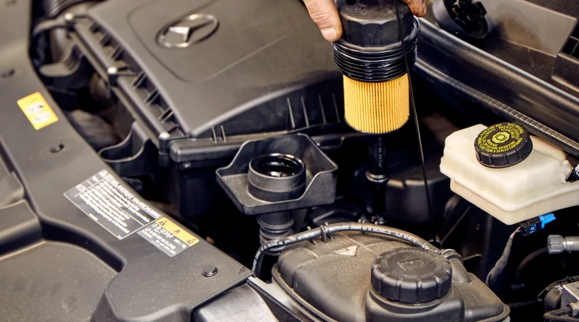 oliefilter vervangen