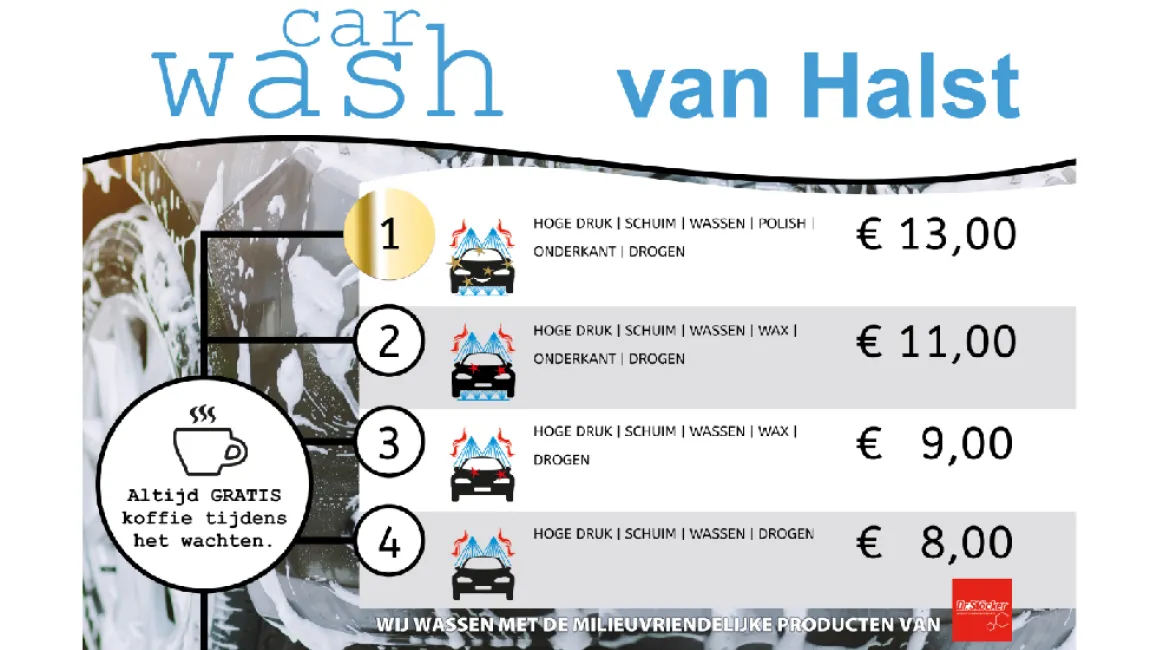 car wash prijzen