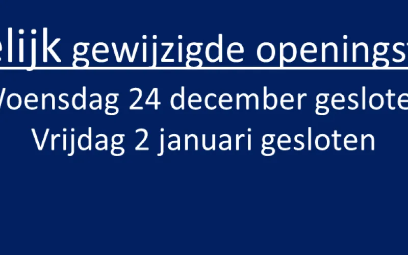 Openingstijden