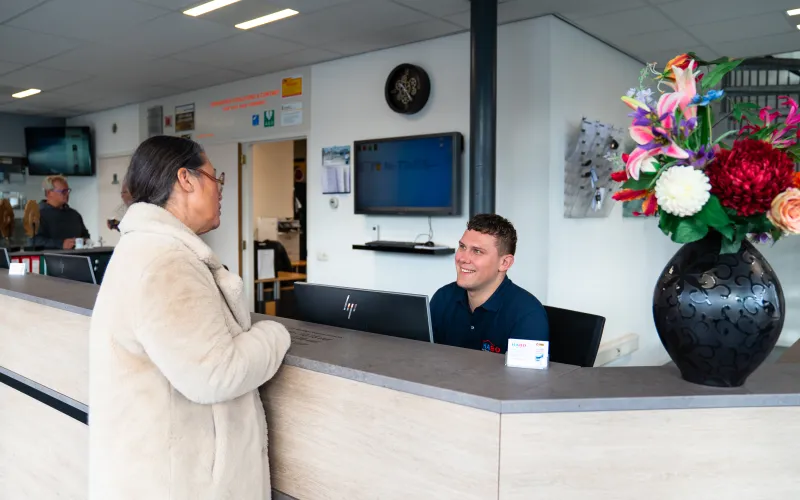 Service met een glimlach