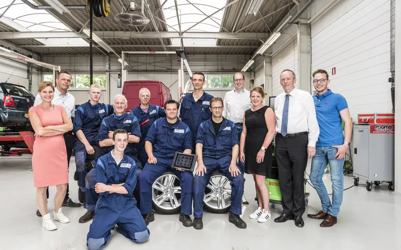 Het team van Bosch Car Service Vossestein in Breukelen